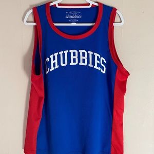 Chubbies Tank-Top (Blue/Red, medium)